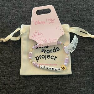 Disney Rapunzel Little Words Project Dreamer Bracelet with Purple Beads